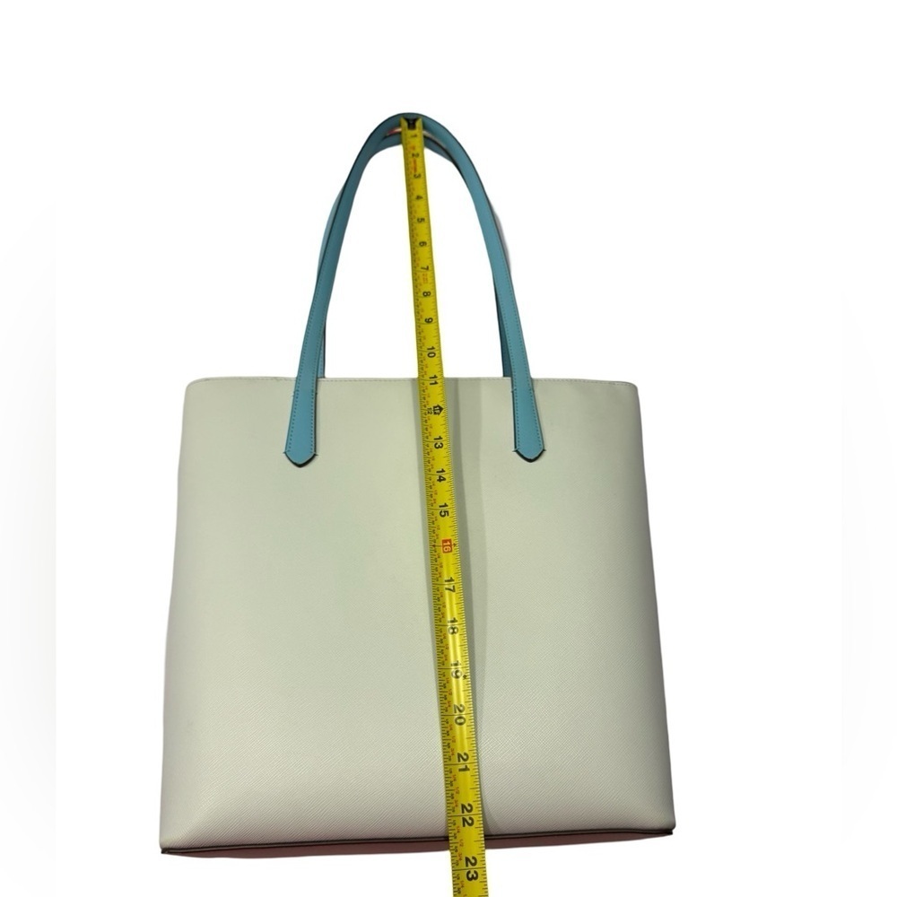 Kate Spade Blue Daily Tote Top Zipper Closure Front Slip Pocket Gently Used EUC - Picture 6 of 17